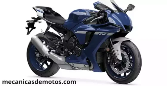 yamaha R1 azul mate